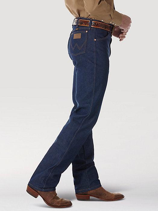 Wrangler Cowboy Cut original fit jean in rigid indigo denim, alternate product view