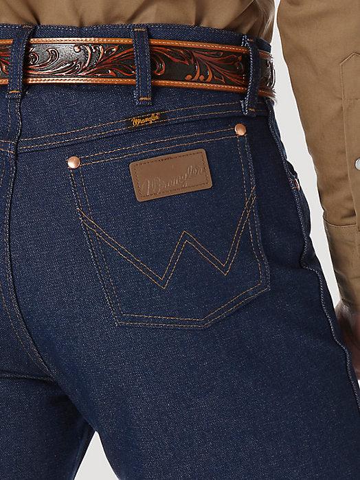 Wrangler Cowboy Cut original fit western jean in rigid indigo, additional product view