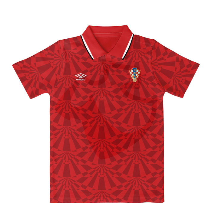 Croatia National Shirt 1993 Home vs Ukraine Game - Retro Jerseys, Hrvatska Dres