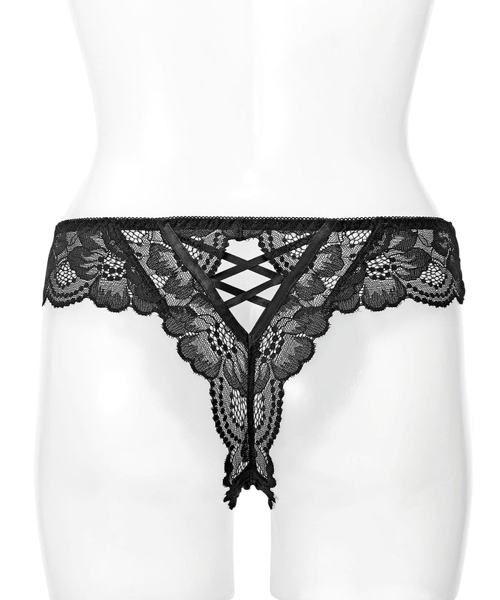 Cross-Lace Thong