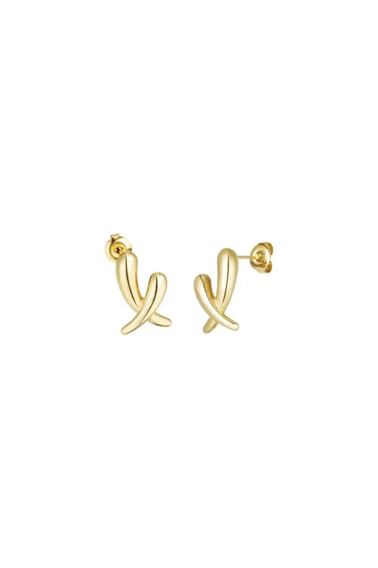 "Crossed" earrings