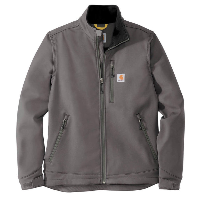 Carhartt Crowley waterproof soft shell work jacket in charcoal, big and tall sizes
