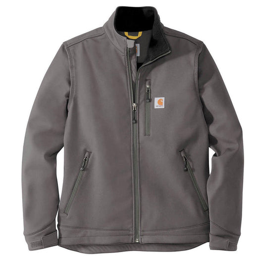 Carhartt Crowley waterproof soft shell work jacket in charcoal, big and tall sizes