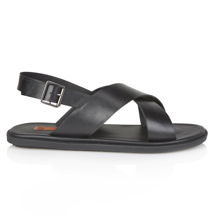 Croydon Leather Sandals - Black