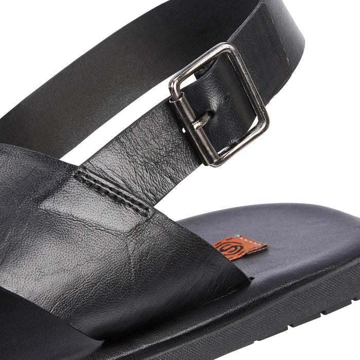 Croydon Leather Sandals - Black