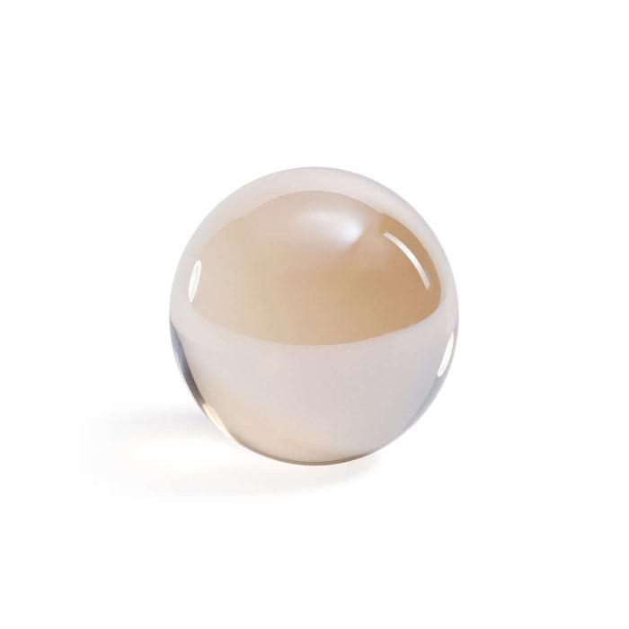 Crystal Glass Ball - Amber - Decorative Accessories by Carlyle Avenue