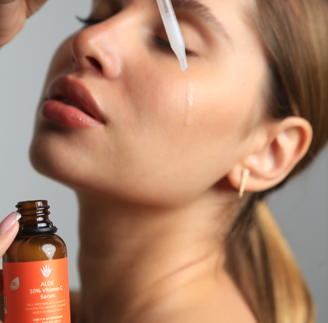 CRYSTAL SKIN, ALOE 10% VITAMIN C SERUM - The ALOELAB