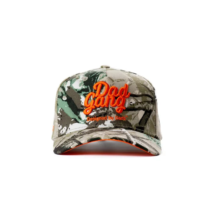 Dad Gang DadTree hat in camo and orange