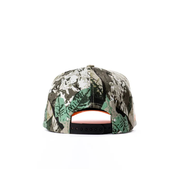 Dad Gang DadTree hat in camo and orange, alternate product view