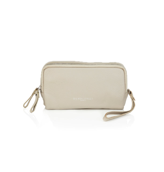 Daisy Leather Purses - Cream