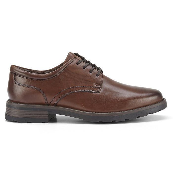 Dalston Leather Derby Shoes - Brown