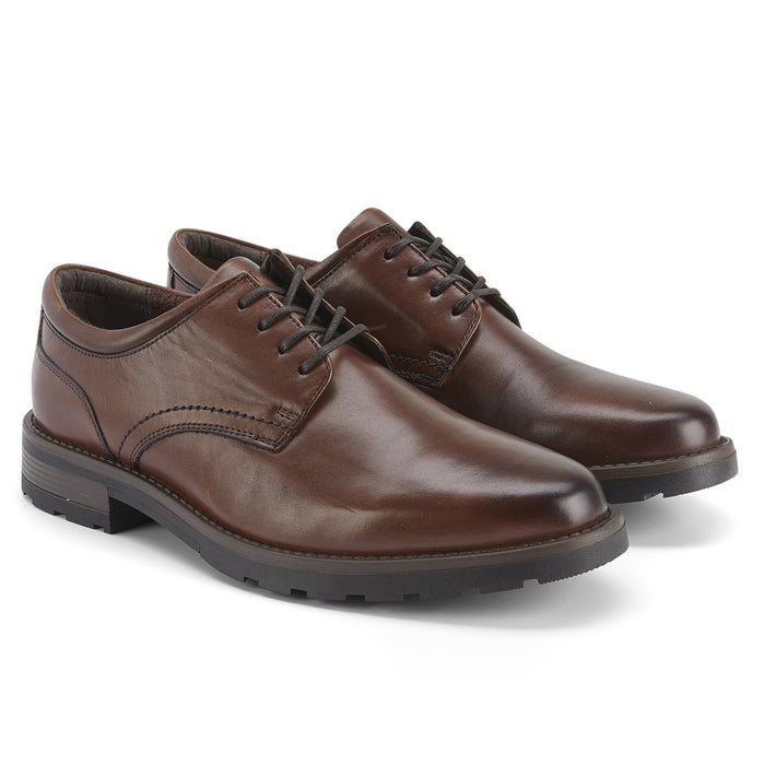 Dalston Leather Derby Shoes - Brown
