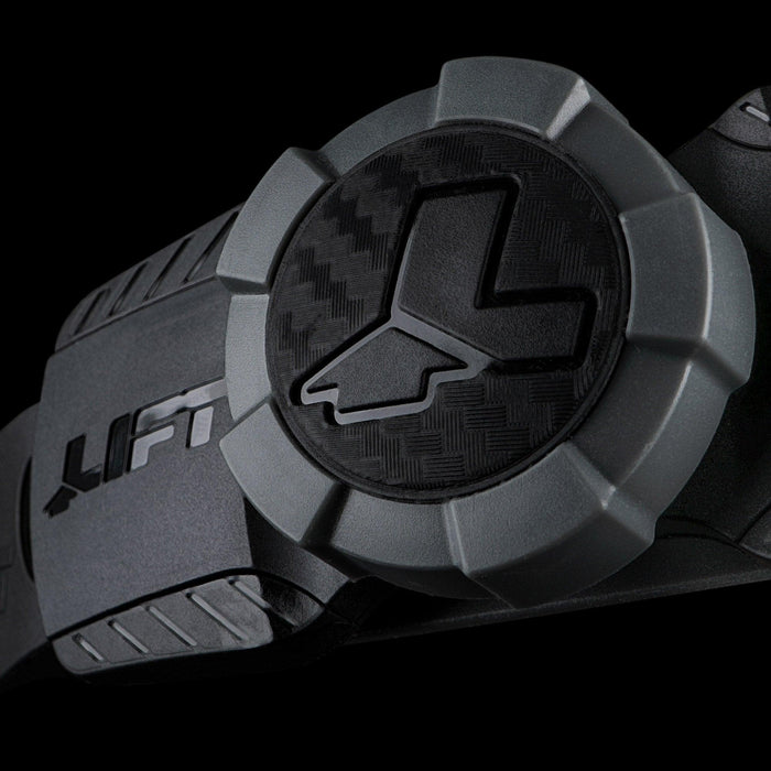 Lift Safety DAX LUX hard hat suspension, alternate view of the ratchet adjuster