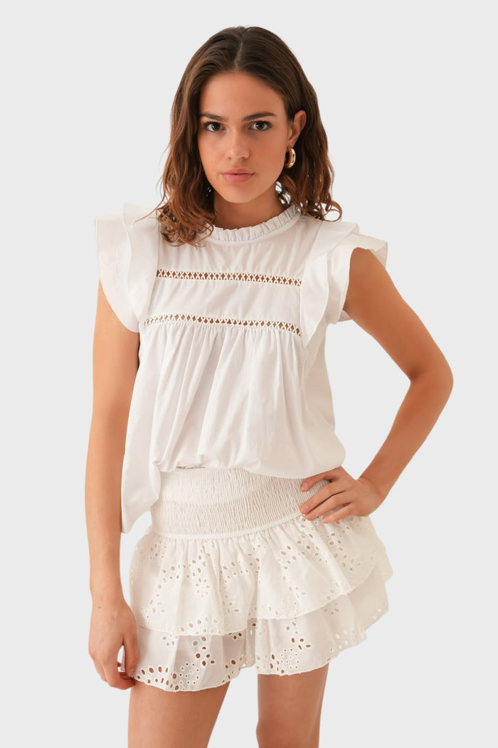 "Daydream" skirt white