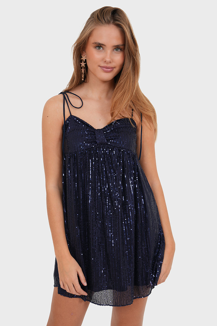 "Dazzle" dress navy