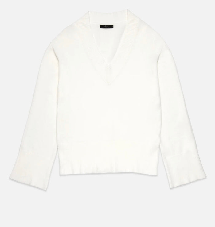 DELUC ASCLEPIAS V NECK SWEATER