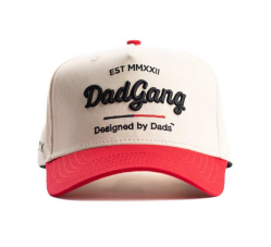 Dad Gang Horsepower hat in black and red