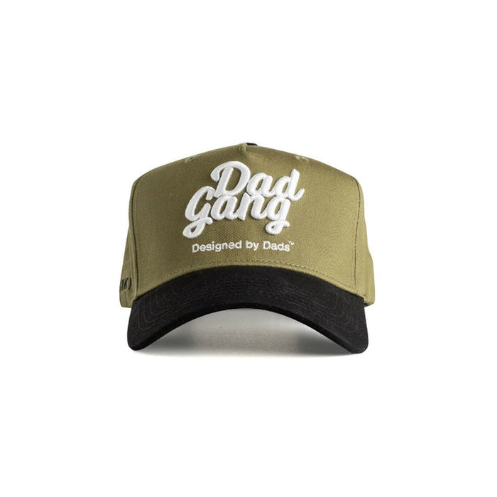 Dad Gang hat in olive and black