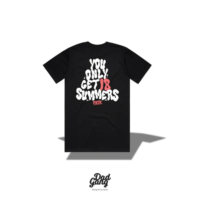 Dad Gang Time Flies short-sleeve graphic t-shirt in black