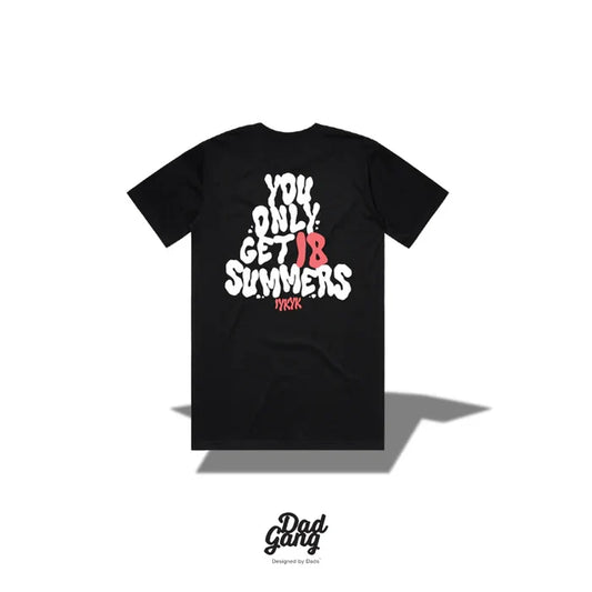Dad Gang Time Flies short-sleeve graphic t-shirt in black