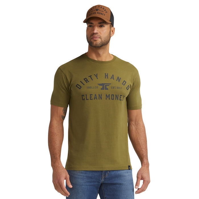 Troll Co. DHCM classic tee in military green, additional product image
