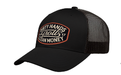 Troll Co. DHCM Model T curved bill snapback hat in black