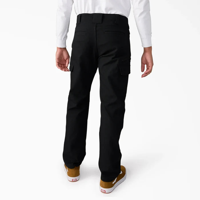 Back view of the Dickies Trade Built duck cargo work pant in black
