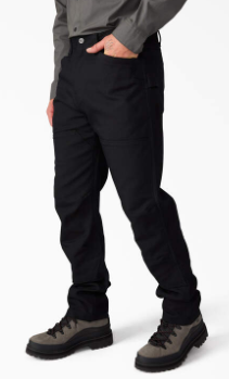 Dickies Trade Built duck double knee work pant in black, additional product image