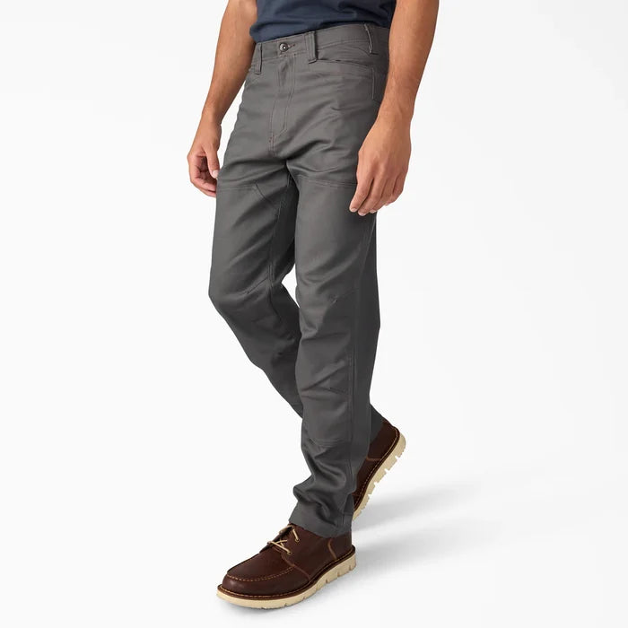 Dickies Trade Built duck double knee work pant in slate, detail view