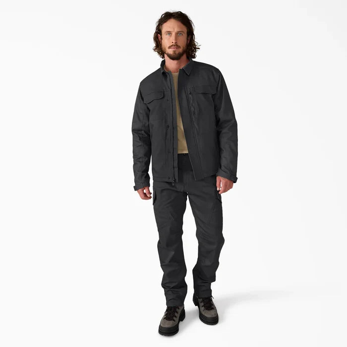 Dickies Trade Built shirt jacket in black, additional detail view