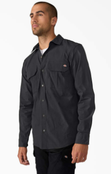 Dickies Trade Built utility work shirt in black, alternate product view