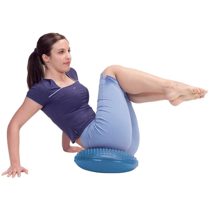 Close-up of the cover or texture of DiscoSit Balance Air Cushion cushion, highlighting its softness and durability.
