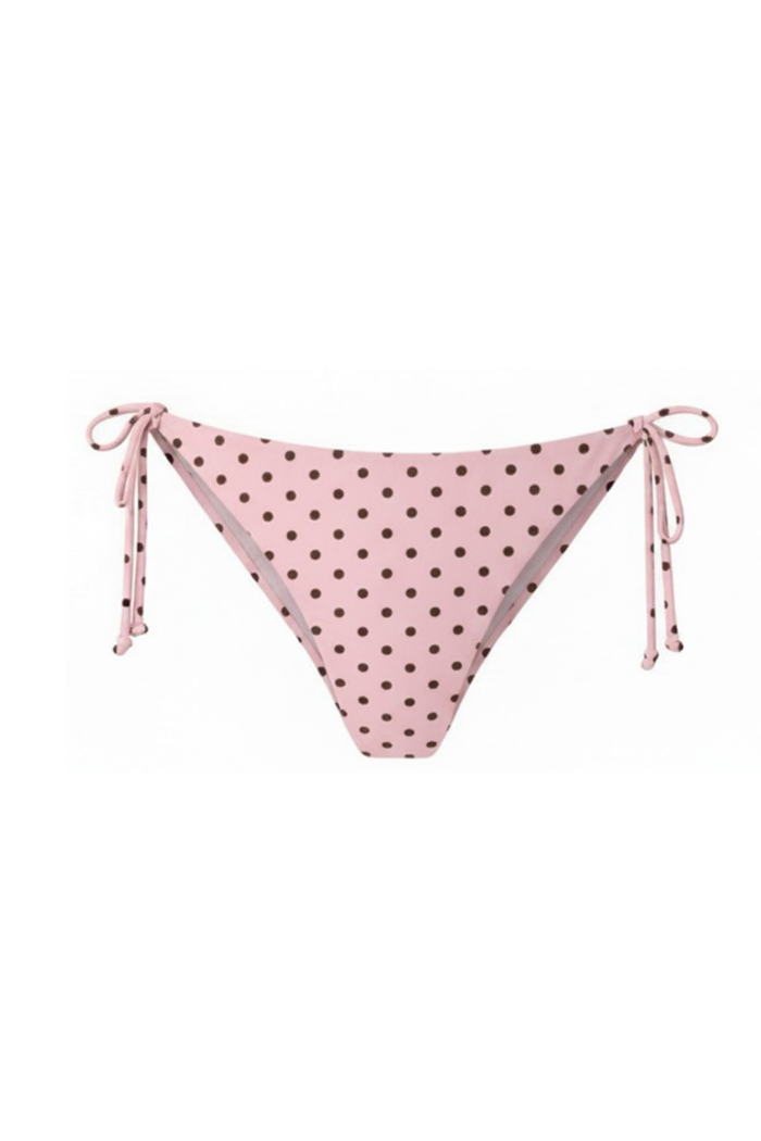 "Dolce" tied bikini bottom pink