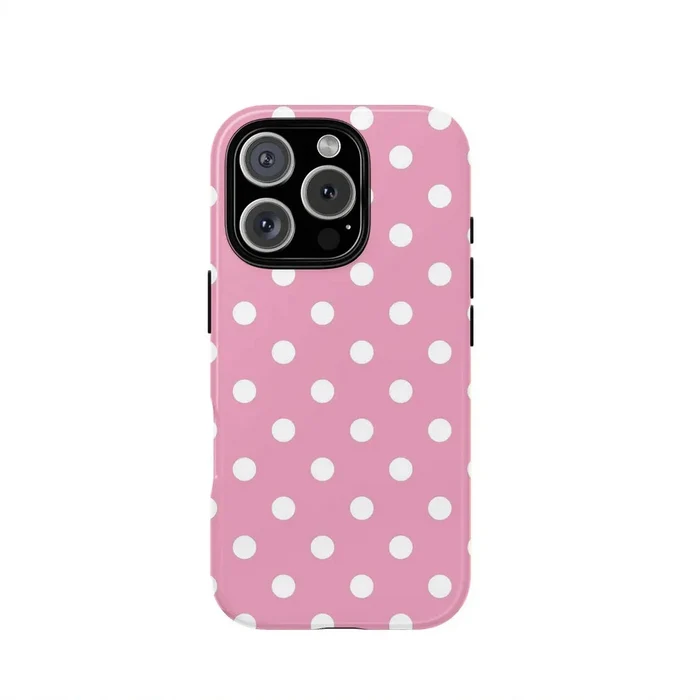 "Dot" pink phone case