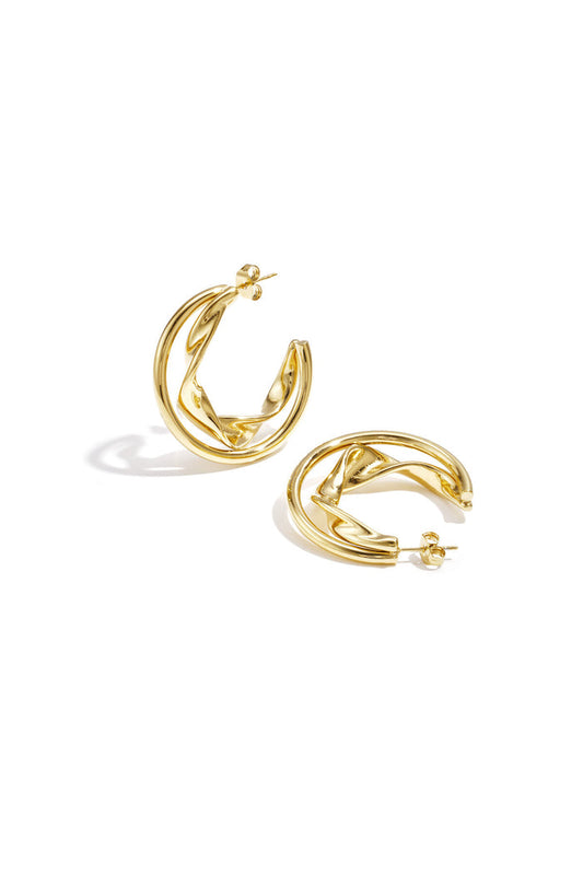 "Double chunky" earrings