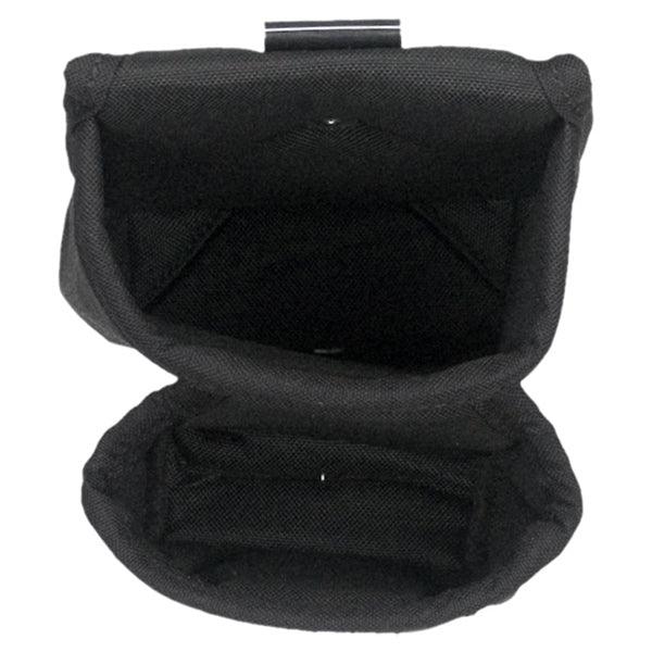 Occidental Leather double clip-on pouch shown at a 90 degree angle