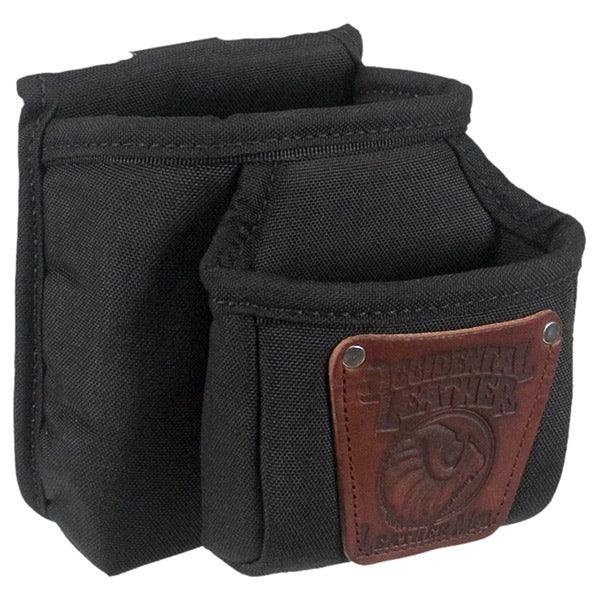 Occidental Leather double clip-on pouch, left front view
