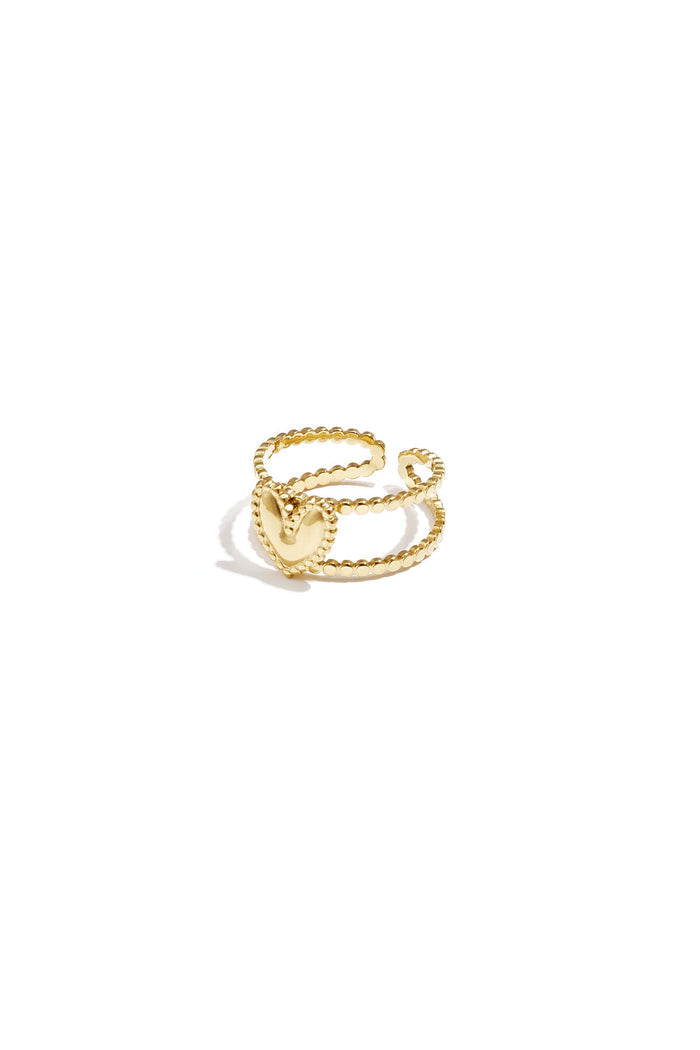 "Double heart" ring