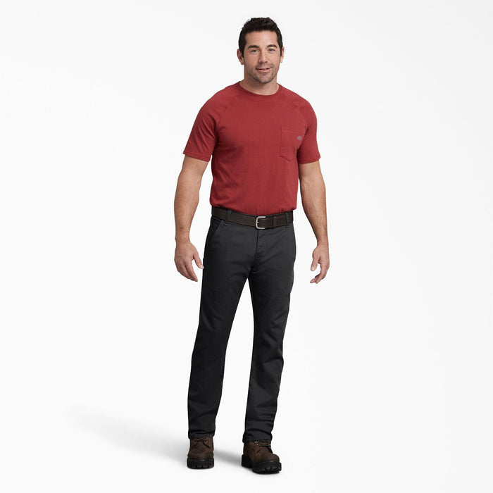 Dickies FLEX duck carpenter pant in black, additional alternate product view