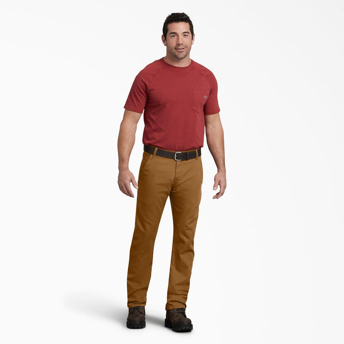 Dickies stonewashed brown duck carpenter pant, alternate view of the tool pockets