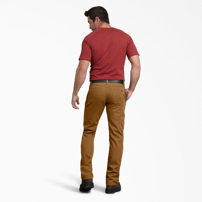 Dickies FLEX duck carpenter pant in brown, additional alternate product view