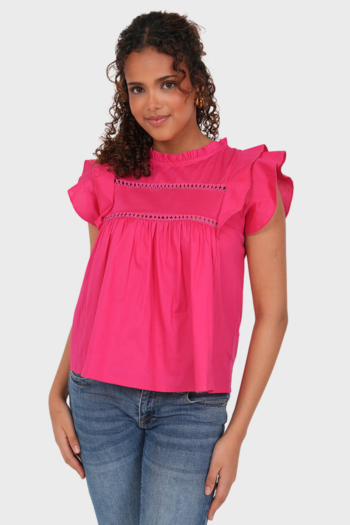 "Dreamy" blouse hot pink