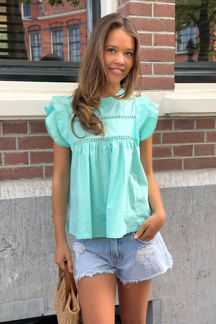 "Dreamy" blouse turquoise