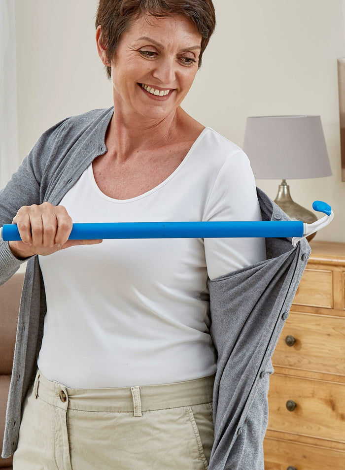 Dressing Stick with Padded Shoe Horn