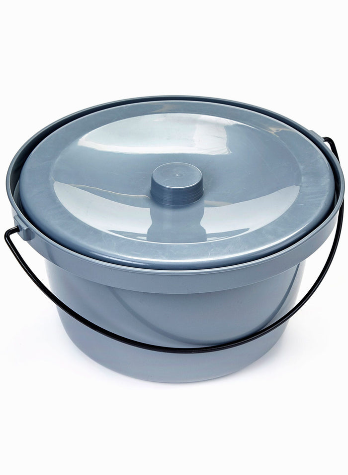 Easy Clean Commode Pan and Lid