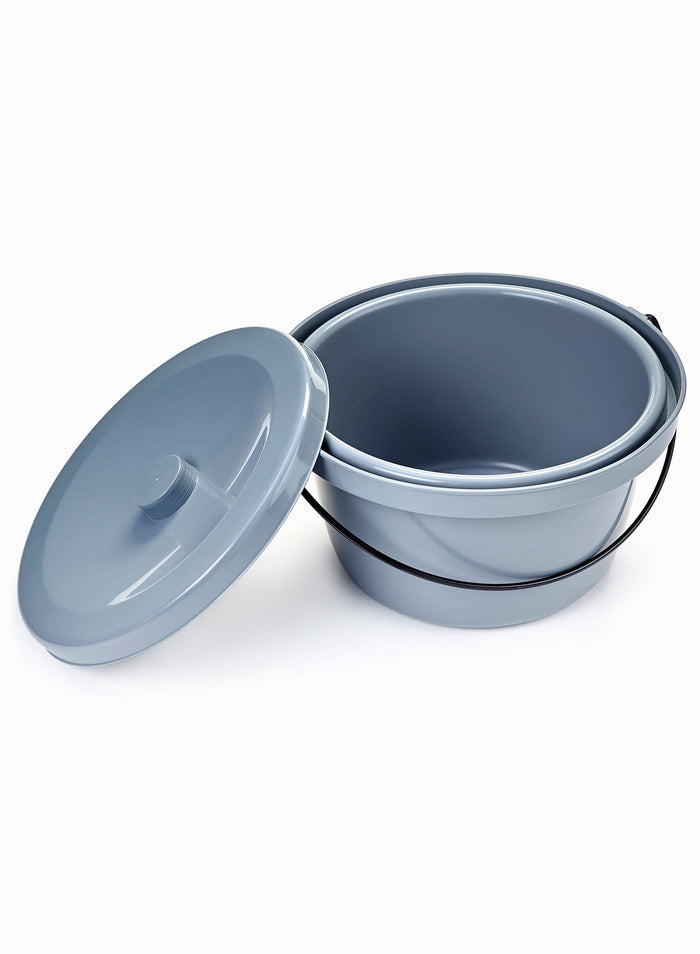 Easy Clean Commode Pan and Lid