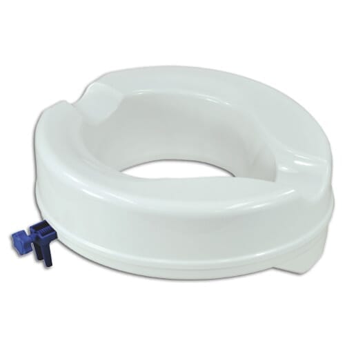 Image of Economy Raised Toilet Seat on a plain background.