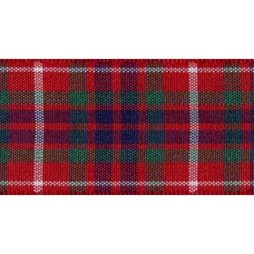 Edinburgh Polyester Tartan Plaid Ribbon - 27 yd - 3/8’’ x
