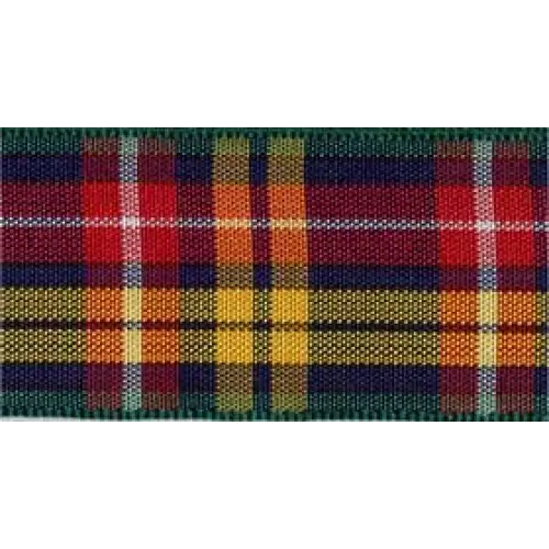 Edinburgh Polyester Tartan Plaid Ribbon - 27 yd - 3/8’’ x