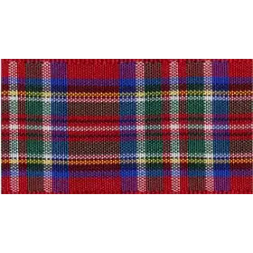 Edinburgh Polyester Tartan Plaid Ribbon - 27 yd - 3/8’’ x